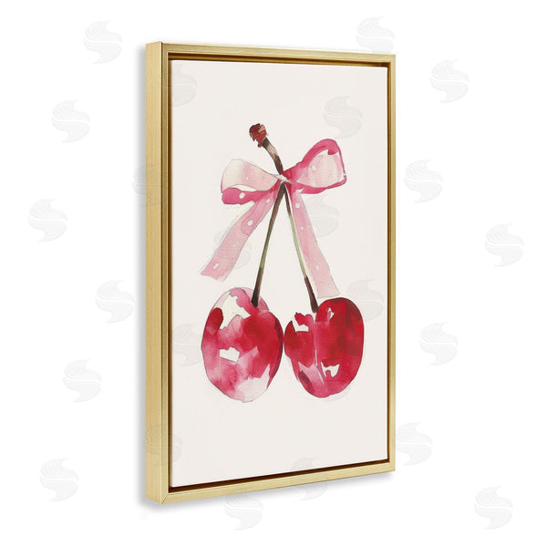 Stupell Industries LSR Creative Studio | Mod Cherries Tied In Bow
