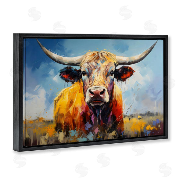 Stupell Industries LSR Creative Studio | Moody Longhorn Portrait