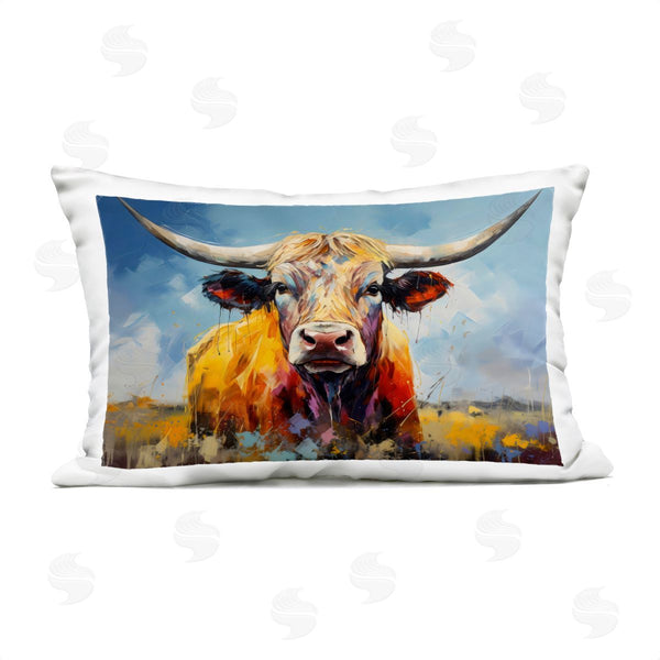 Stupell Industries LSR Creative Studio | Moody Longhorn Portrait Printed Throw Pillow
