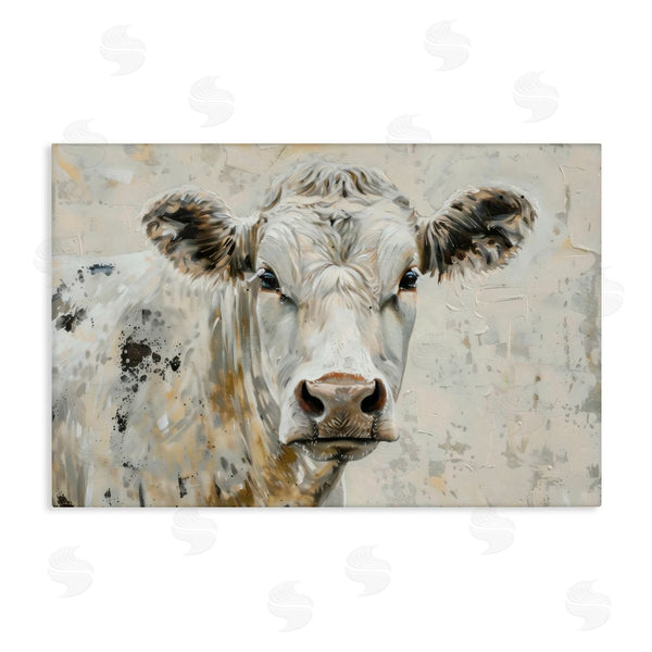 stupell industries LSR Creative Studio | Neutral Cow Portrait