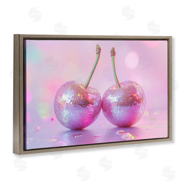 Stupell Industries LSR Creative Studio | Pastel Shine Disco Cherries