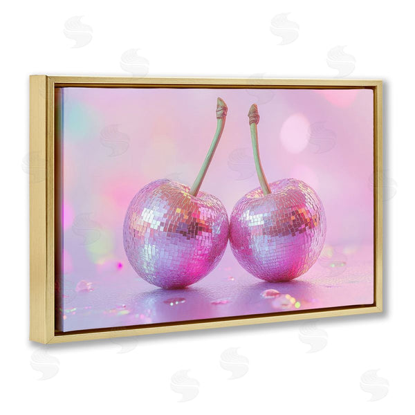 Stupell Industries LSR Creative Studio | Pastel Shine Disco Cherries