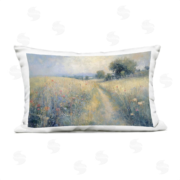 Stupell Industries LSR Creative Studio | Path Through Wildflower Field Printed Throw Pillow