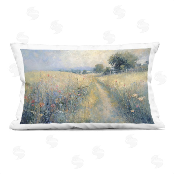 stupell industries LSR Creative Studio | Path Through Wildflower Field Printed Throw Pillow