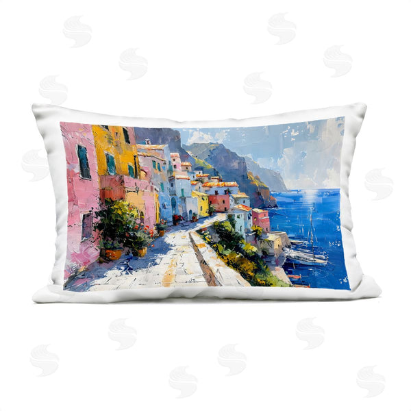 Stupell Industries LSR Creative Studio | Pathway Along The Coast Printed Throw Pillow