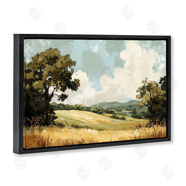 Stupell Industries LSR Creative Studio | Peaceful Meadow With Overhanging Clouds