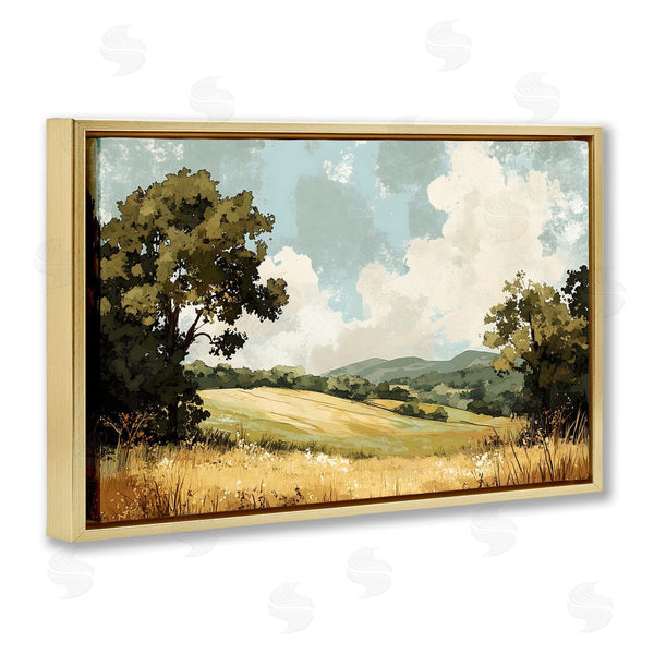 Stupell Industries LSR Creative Studio | Peaceful Meadow With Overhanging Clouds