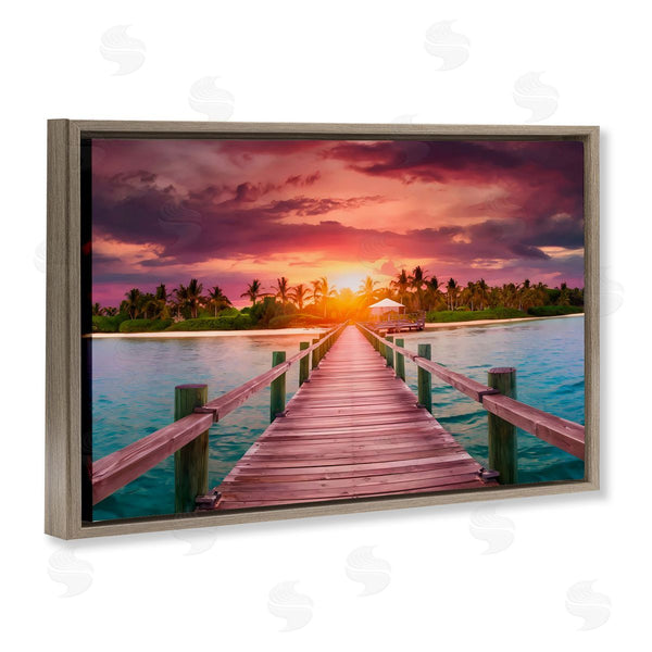 Stupell Industries LSR Creative Studio | Peaceful Sunset Over Pier