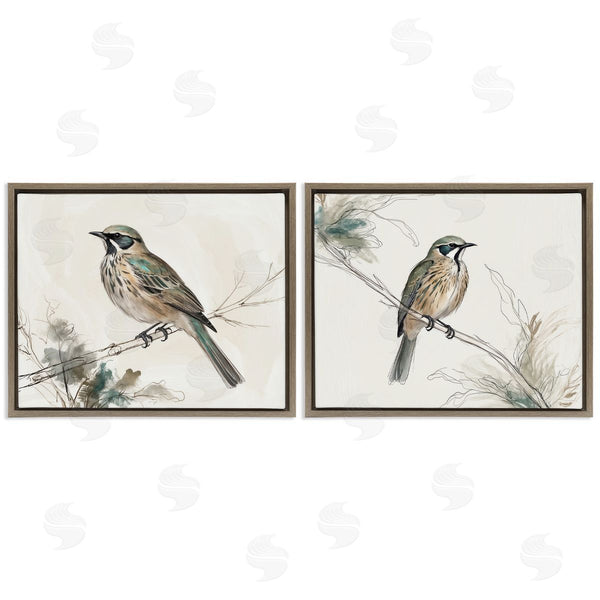 Stupell Industries LSR Creative Studio | Perched Bird Wildlife Illustrations