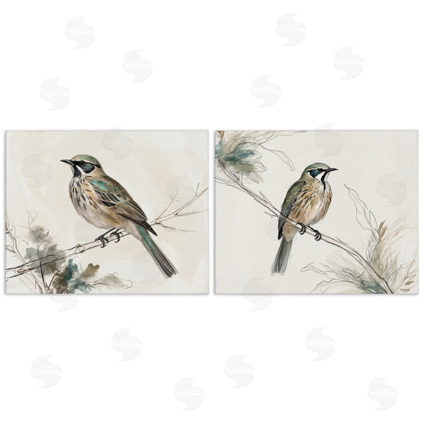 stupell industries LSR Creative Studio | Perched Bird Wildlife Illustrations