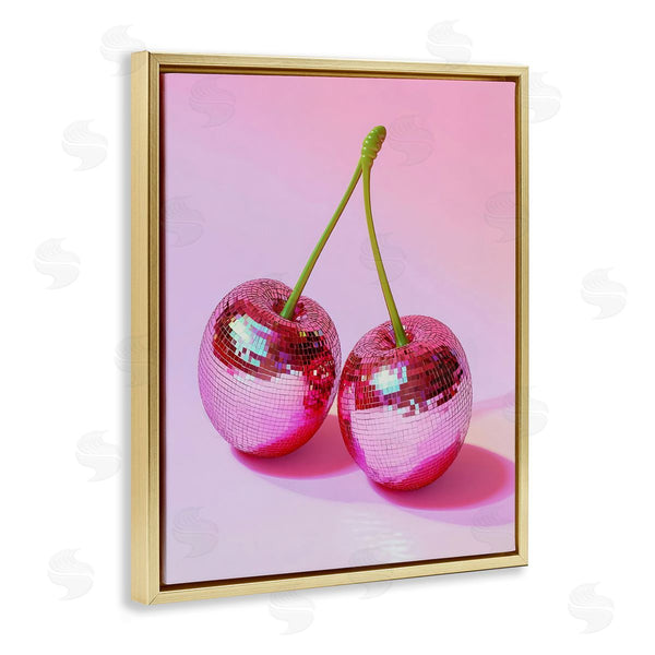 Stupell Industries LSR Creative Studio | Pink Disco Cherries Wall Art