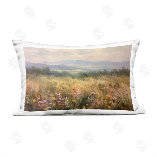 Stupell Industries LSR Creative Studio | Prairie Flowers & Mountains Printed Throw Pillow