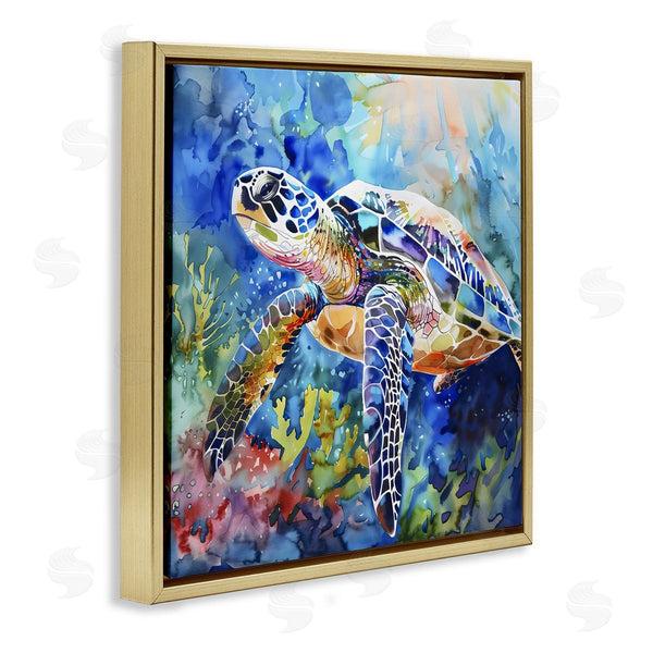 Stupell Industries LSR Creative Studio | Rainbow Turtle Reef