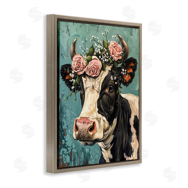 Stupell Industries LSR Creative Studio | Rose Crown Cow