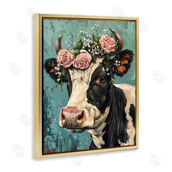 Stupell Industries LSR Creative Studio | Rose Crown Cow