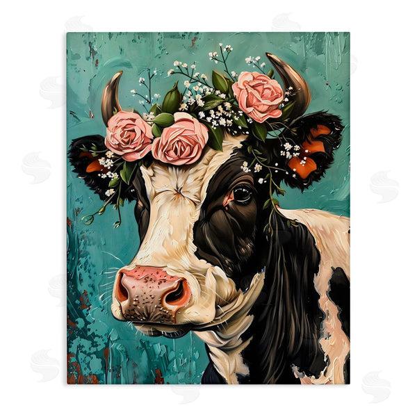 stupell industries LSR Creative Studio | Rose Crown Cow