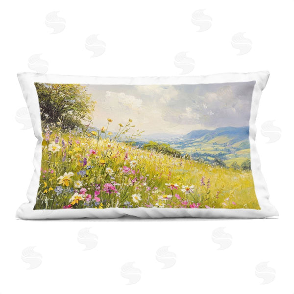 stupell industries LSR Creative Studio | Scenic Wildflower Hill Printed Throw Pillow