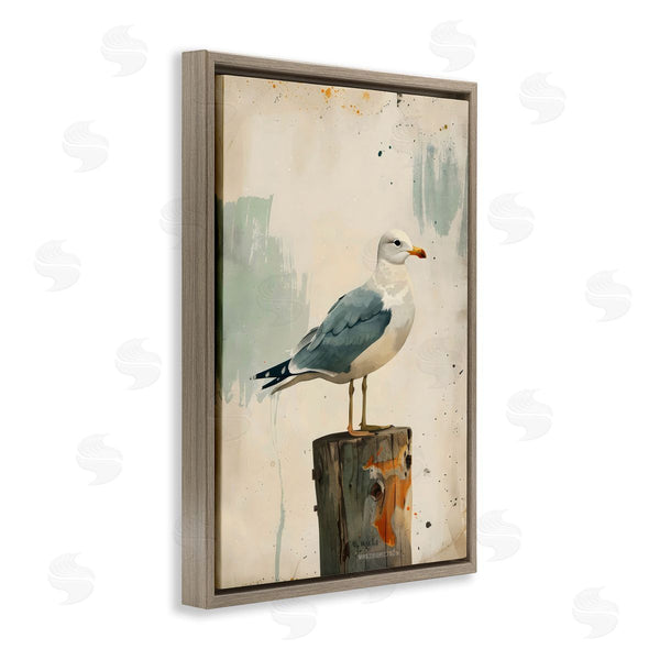 Stupell Industries LSR Creative Studio | Seagull On A Post
