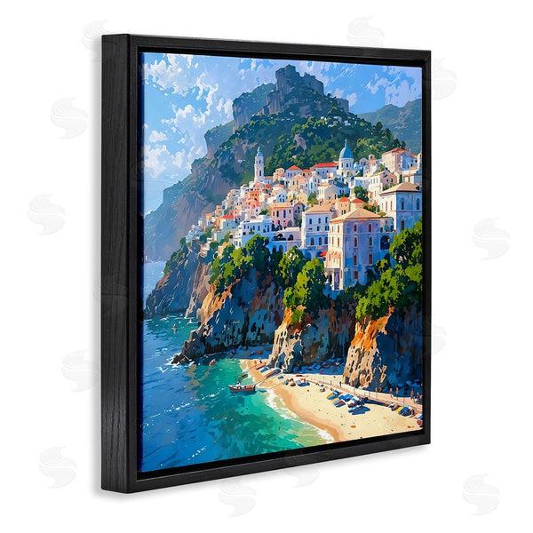 Stupell Industries LSR Creative Studio | Seaside Town's Beach View