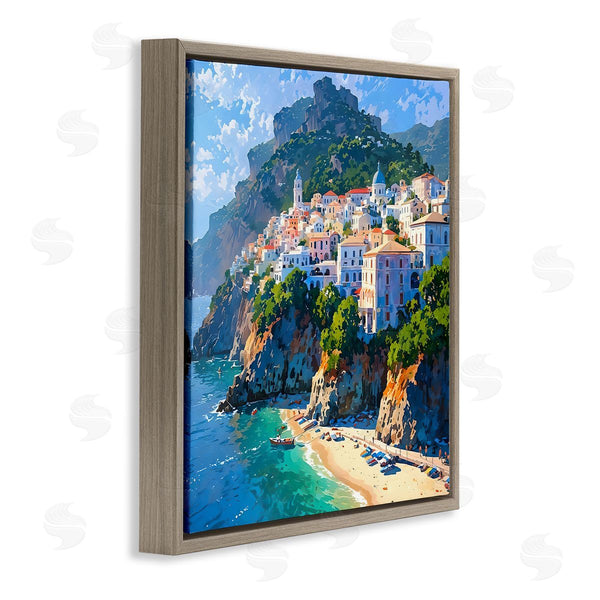 Stupell Industries LSR Creative Studio | Seaside Town's Beach View