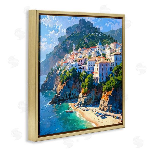 Stupell Industries LSR Creative Studio | Seaside Town's Beach View
