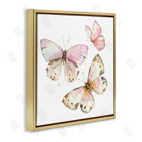 Stupell Industries LSR Creative Studio | Soft Watercolor Butterfly Trio