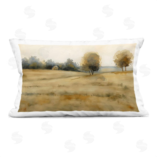 stupell industries LSR Creative Studio | Solitude Fields Landscape Printed Throw Pillow