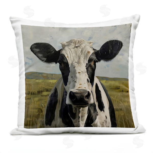 Stupell Industries LSR Creative Studio | Spotted Cow In Pasture Printed Throw Pillow