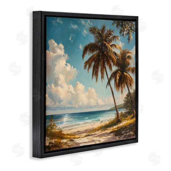 Stupell Industries LSR Creative Studio | Summer Beach With Two Palms