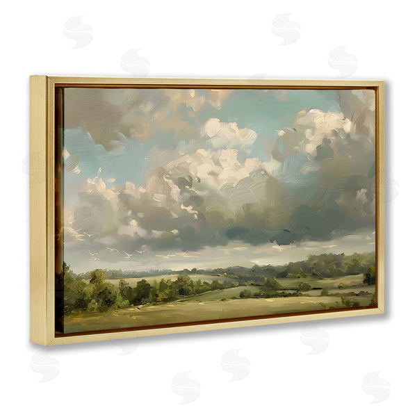Stupell Industries LSR Creative Studio | Sunlit Clouds Over Countryside