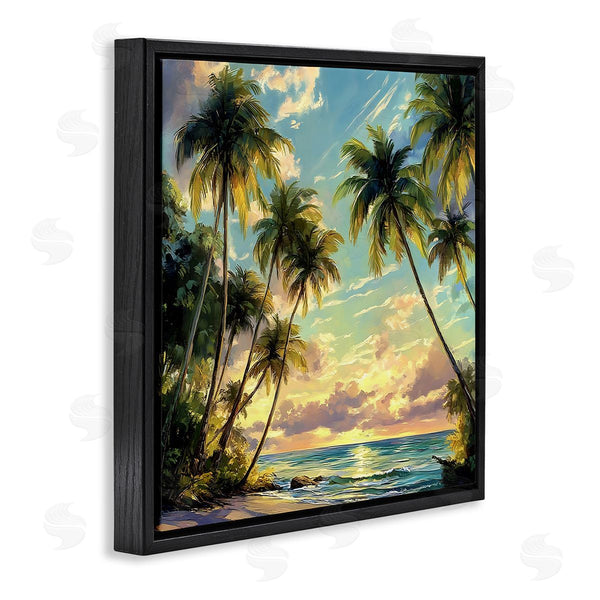 Stupell Industries LSR Creative Studio | Sunset On The Beach Palms