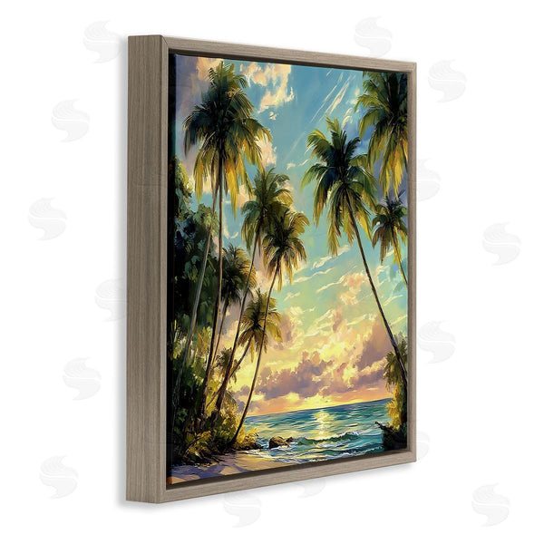 Stupell Industries LSR Creative Studio | Sunset On The Beach Palms