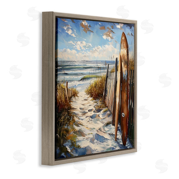 Stupell Industries LSR Creative Studio | Time To Surf Beach