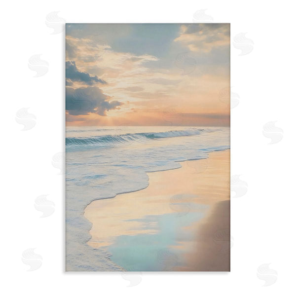 stupell industries LSR Creative Studio | Tranquil Beach with Sunset Reflection