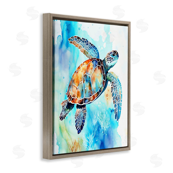 Stupell Industries LSR Creative Studio | Watercolor Style Sea Turtle