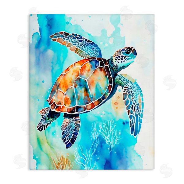 stupell industries LSR Creative Studio | Watercolor Style Sea Turtle