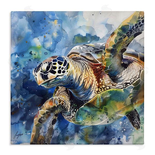 stupell industries LSR Creative Studio | Watercolor Turtle Impression