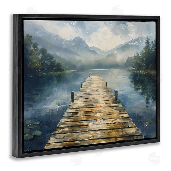 Stupell Industries LSR Creative Studio | Wooden Dock Over Lake