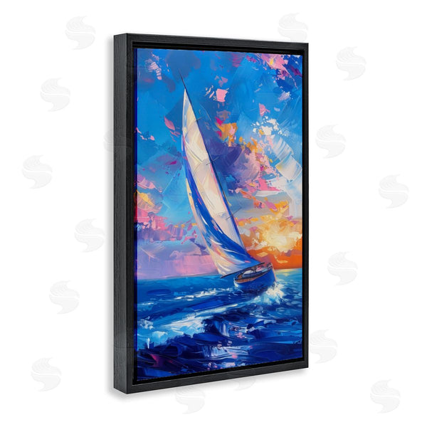 Stupell Industries LSR Design Studio | Abstract Boat At Sunset