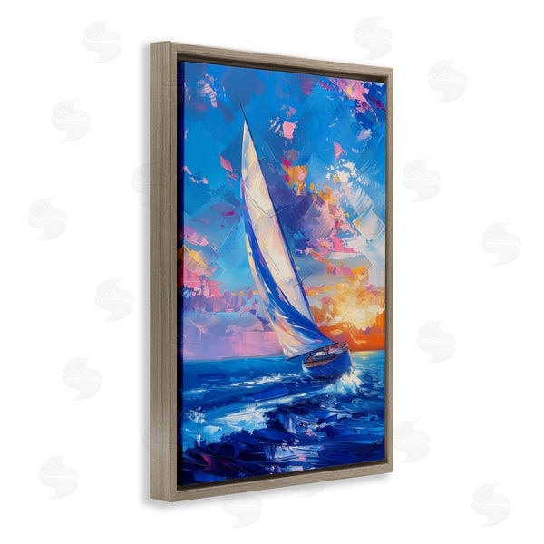 Stupell Industries LSR Design Studio | Abstract Boat At Sunset