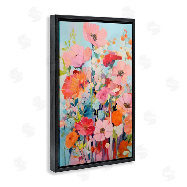 Stupell Industries LSR Design Studio | Abstract Flowers On Blue