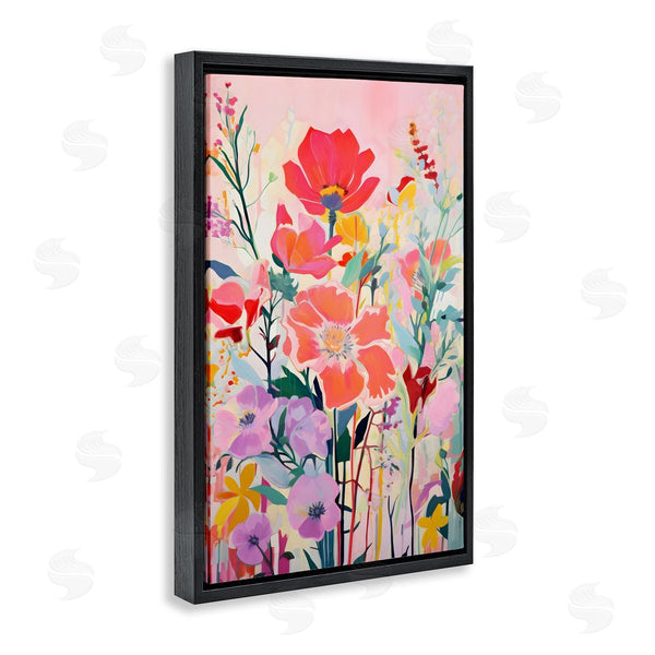 Stupell Industries LSR Design Studio | Abstract Flowers On Pink