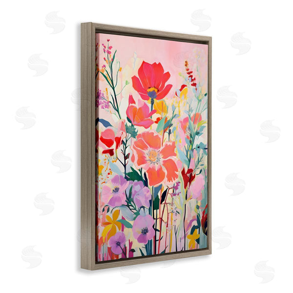 Stupell Industries LSR Design Studio | Abstract Flowers On Pink