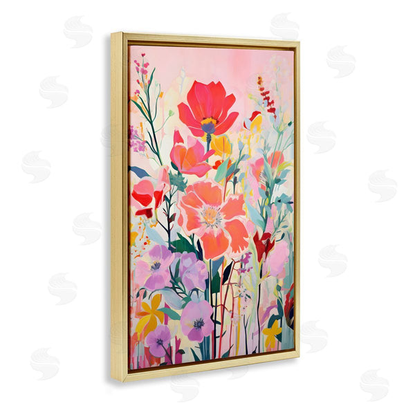 Stupell Industries LSR Design Studio | Abstract Flowers On Pink