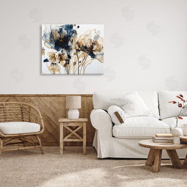 Stupell Industries LSR Design Studio | Abstract Flowers On White Wall Art