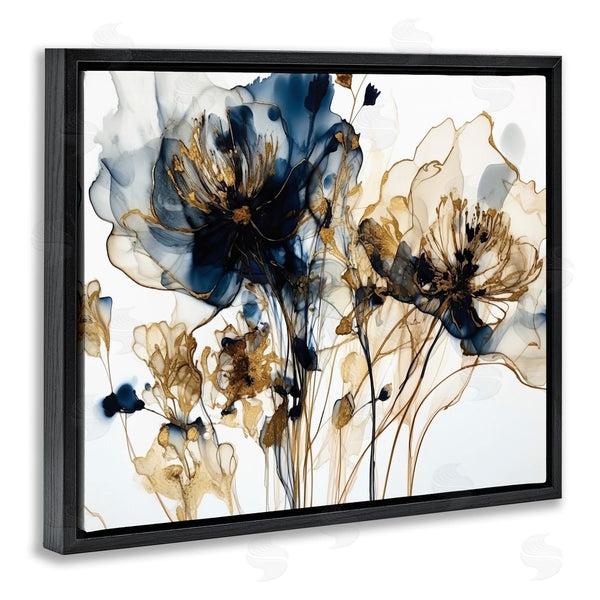 Stupell Industries LSR Design Studio | Abstract Flowers On White Wall Art