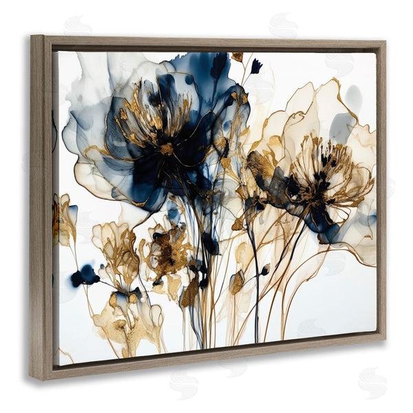 Stupell Industries LSR Design Studio | Abstract Flowers On White Wall Art