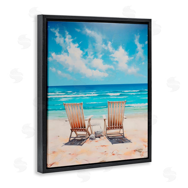 Stupell Industries LSR Design Studio | Adirondack Beach Chairs View