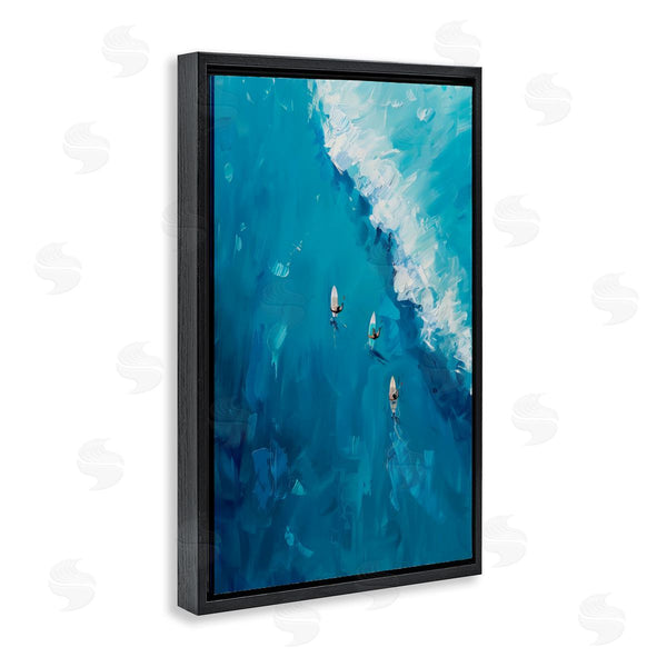 Stupell Industries LSR Design Studio | Aerial Surfers Approaching Wave