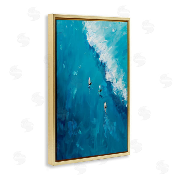 Stupell Industries LSR Design Studio | Aerial Surfers Approaching Wave